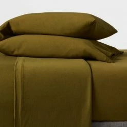 Best Pirce 🌟 Jersey Pillowcase Set - Room Essentials™ Tan 🛒