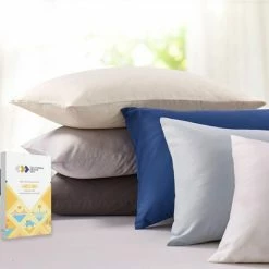 Budget 🛒 Cotton Pillowcase Set | Soft 400 Thread Count 100% Cotton Sateen by California Design Den ✨ -Sheets & Pillowcases Sales Shop unnamed file 1058