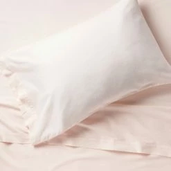 Coupon 🔥 Linen Blend Solid Pillowcase Set - Threshold™ Gray 🧨