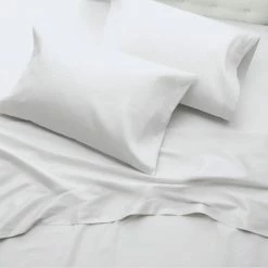 Buy ✔️ 400 Thread Count Ultimate Percale Cotton Solid Pillowcase Set - Purity Home White 🌟