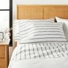Best deal 🔔 Hearth & Hand With Magnolia 2pk Cotton Percale Tick Stripe Pillowcase Set - Hearth & Hand™ with Magnolia Railroad Gray 😍