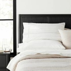 Wholesale 🧨 Hearth & Hand With Magnolia 2pk Cotton Percale Multistripe Pillowcase Set Gray/Neutrals - Hearth & Hand™ with Magnolia 🤩