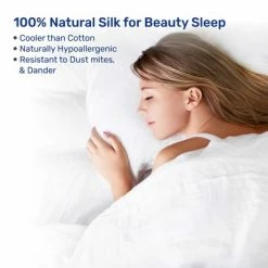 New 😀 Ultimate Beauty Hack | Real 100% Silk Pillowcase | Both Side, Zippered Opening by California Design Den 💯 -Sheets & Pillowcases Sales Shop unnamed file 1317