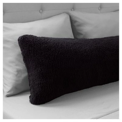 Discount π Soft Sherpa Body Pillow Cover - Yorkshire Home® Gray π 1 Discount π Soft Sherpa Body Pillow Cover - Yorkshire Home® Gray π