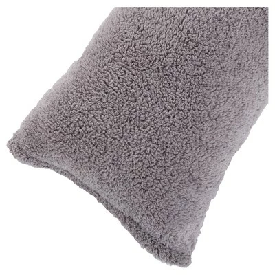 Discount π Soft Sherpa Body Pillow Cover - Yorkshire Home® Gray π 7 Discount π Soft Sherpa Body Pillow Cover - Yorkshire Home® Gray π - Image 7