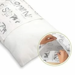 Hot Sale ✔️ KeaBabies Toddler Pillowcase For 13X18 Pillow, "Alphamals" Gray 🌟 -Sheets & Pillowcases Sales Shop unnamed file 1389