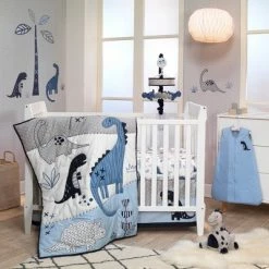 Best reviews of 😍 Lambs & Ivy Baby Dino 100% Cotton Blue/White/Gray Dinosaur Fitted Crib Sheet 🎉 -Sheets & Pillowcases Sales Shop unnamed file 151