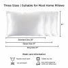 Discount 💯 Satin Microfiber Pillowcases for Hair & Skin- Set of 2 Queen Size Pillow Covers, Hidden Zipper- Helps Prevent Frizz & Wrinkles by Hastings Home ✨