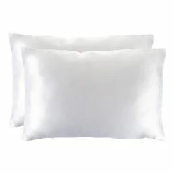 Discount 💯 Satin Microfiber Pillowcases for Hair & Skin- Set of 2 Queen Size Pillow Covers, Hidden Zipper- Helps Prevent Frizz & Wrinkles by Hastings Home ✨ -Sheets & Pillowcases Sales Shop unnamed file 1593