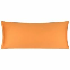 Promo 😍 1 Pc Body Cotton Zippered Pillowcase Orange - PiccoCasa 🔔