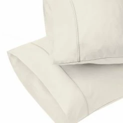 Buy 👍 1000 Thread Count Cotton Pillowcase Set - Aireolux Pale Yellow ✨