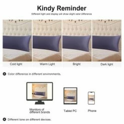 Best reviews of 👍 2 Pcs Body 20"x48" Satin Silky for Hair and Skin Pillowcase Slate Gray - PiccoCasa 🤩 -Sheets & Pillowcases Sales Shop unnamed file 1792