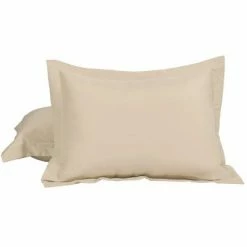 Flash Sale ๐ 2 Pcs Standard 1800 Series Soft Brushed Microfiber Pillowcase Tan - PiccoCasa โญ