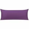Flash Sale 🔔 1 Pc Body 20"x48" Cotton Zippered Pillowcase Purple - PiccoCasa 🔔