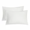 Promo 🎁 2 Pcs King 20"x36" 1800 Series Soft Brushed Microfiber Soft with Zipper Pillowcase White - PiccoCasa ⭐