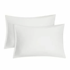 Promo π 2 Pcs King 20"x36" 1800 Series Soft Brushed Microfiber Soft with Zipper Pillowcase White - PiccoCasa β