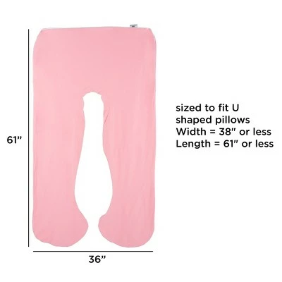 Best Pirce π Full Body Pillow Cover- U-Shaped Soft Cotton Replacement Pillowcase, Removeable with Zipper for Pregnancy/Total Body Pillows by Hastings Home (Pink) 𧨠1 Best Pirce π Full Body Pillow Cover- U-Shaped Soft Cotton Replacement Pillowcase, Removeable with Zipper for Pregnancy/Total Body Pillows by Hastings Home (Pink) π§¨