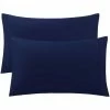 Wholesale 💯 2 Pcs Queen 20"x30" 300 Thread Count Cotton for Home Pillowcase Royal Blue - PiccoCasa ✨