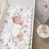Wholesale ✔️ Lambs & Ivy Signature Botanical Baby Watercolor Floral Cotton Crib Sheet- White 👏