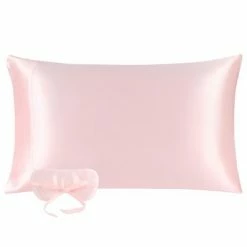 Flash Sale 💯 1 Pc Standard Silk for Hair and Skin Pillowcase Light Pink - PiccoCasa ⭐ -Sheets & Pillowcases Sales Shop unnamed file 1956