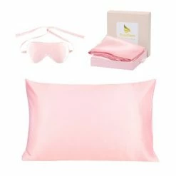 Flash Sale 💯 1 Pc Standard Silk for Hair and Skin Pillowcase Light Pink - PiccoCasa ⭐ -Sheets & Pillowcases Sales Shop unnamed file 1957
