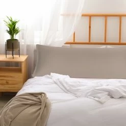 Best Pirce 🛒 1 Pc Body 280 Thread Count Cotton Pillowcase Pale Coffee Color - PiccoCasa 🎁 -Sheets & Pillowcases Sales Shop unnamed file 2047