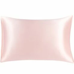 Flash Sale ๐ 1 Pc Queen 25 Momme 100% Pure Silk for Hair and Skin Pillowcase Pink - PiccoCasa ๐