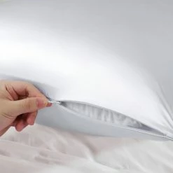 Best reviews of ❤️ 1 Pc King Silk for Hair and Skin Pillowcase Silver - PiccoCasa 🎁 -Sheets & Pillowcases Sales Shop unnamed file 2132
