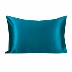 Flash Sale 🤩 1 Pc King Silk for Hair and Skin Pillowcase Peacock Blue - PiccoCasa 🔔 -Sheets & Pillowcases Sales Shop unnamed file 2191