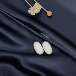 New 💯 1 Pc King Silk for Hair and Skin Pillowcase Navy Blue - PiccoCasa 😍 -Sheets & Pillowcases Sales Shop unnamed file 2214