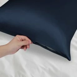 Top 10 🤩 1 Pc 20"x30" Queen 22momme Silk for Hair Skin with Zipper Pillowcase Navy - PiccoCasa 🌟 -Sheets & Pillowcases Sales Shop unnamed file 2239