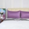 Wholesale 🤩 4 Pcs Queen 20"x30" Silk Satin Luxury Cooling Pillowcase Purple - PiccoCasa 🔥