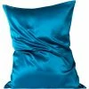 Wholesale 🧨 1 Pc Queen Silk for Hair and Skin Pillowcase Peacock Blue - PiccoCasa ❤️