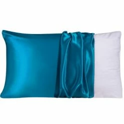 Best reviews of 🎉 1 Pc Queen 100% Natural Pure Silk Pillowcase Peacock Blue - PiccoCasa ⭐