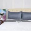 Best deal ❤️ 4 Pcs Queen 20"x30" Silk Satin Luxury Cooling Pillowcase Slate Gray - PiccoCasa 🤩