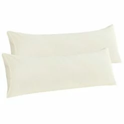 Best Pirce 🔔 2 Pcs Body 20"x54" Microfiber with Envelope Closure Pillowcase Pearl White - PiccoCasa 🔔