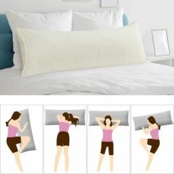 Best Pirce 🔔 2 Pcs Body 20"x54" Microfiber with Envelope Closure Pillowcase Pearl White - PiccoCasa 🔔 -Sheets & Pillowcases Sales Shop unnamed file 2393