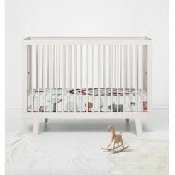Outlet 🔔 Bacati - Safari Animals Photo Op Aqua Orange Gray 100 percent Cotton Universal Baby US Standard Crib or Toddler Bed Fitted Sheet ❤️ -Sheets & Pillowcases Sales Shop unnamed file 241