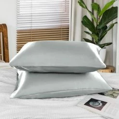 Best deal ✔️ 2 Pcs 85GSM Satin Luxury Silky Envelope Closure Pillow Cases - PiccoCasa 🔥 -Sheets & Pillowcases Sales Shop unnamed file 2444