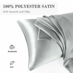 Best deal ✔️ 2 Pcs 85GSM Satin Luxury Silky Envelope Closure Pillow Cases - PiccoCasa 🔥 -Sheets & Pillowcases Sales Shop unnamed file 2446