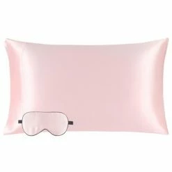 Wholesale ✨ 1 Pc King Silk for Hair and Skin Gift Set Pillowcase and Eye Cover Pink - PiccoCasa ⭐ -Sheets & Pillowcases Sales Shop unnamed file 2455