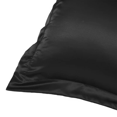 Wholesale βοΈ 2 Pcs Queen Silk Satin Oxford Pillowcase Black - PiccoCasa π 3 Wholesale βοΈ 2 Pcs Queen Silk Satin Oxford Pillowcase Black - PiccoCasa π - Image 3