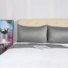 Best deal 🎉 4 Pcs Queen 20"x30" Silk Satin Luxury Cooling Pillowcase Grey - PiccoCasa ✔️