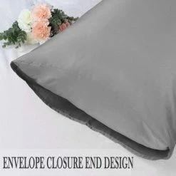 Best deal 🎉 4 Pcs Queen 20"x30" Silk Satin Luxury Cooling Pillowcase Grey - PiccoCasa ✔️ -Sheets & Pillowcases Sales Shop unnamed file 2585