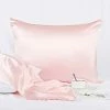 Outlet 🔥 Standard/20"x26" Silk 25 Momme Breathable Pillow Cases Pink - PiccoCasa 🛒