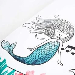 Coupon 🤩 JumpOff Jo Fitted Crib Sheet, Cotton Crib Sheet for Standard Sized Crib Mattresses, Hypoallergenic and Breathable, 28" x 52", Moonlight Mermaid 🔥 -Sheets & Pillowcases Sales Shop unnamed file 269