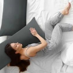 Best Pirce 🎁 2 Pcs Body(20"x54") Microfiber Microfiber Pillow Cases Grey - PiccoCasa 🔔 -Sheets & Pillowcases Sales Shop unnamed file 2742