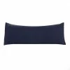 Flash Sale ❤️ 1 Pc 20"x48" 1800 Microfiber Comfortable-Soft Pillow Case Navy - PiccoCasa ⭐