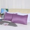 Best deal 😀 2 Pcs 20"x26" Silky Satin Envelope Pillow Cases Purple - PiccoCasa ⭐