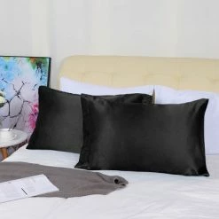 New ๐ 2 Pcs Silky Satin Soft Pillow Cases - PiccoCasa โจ